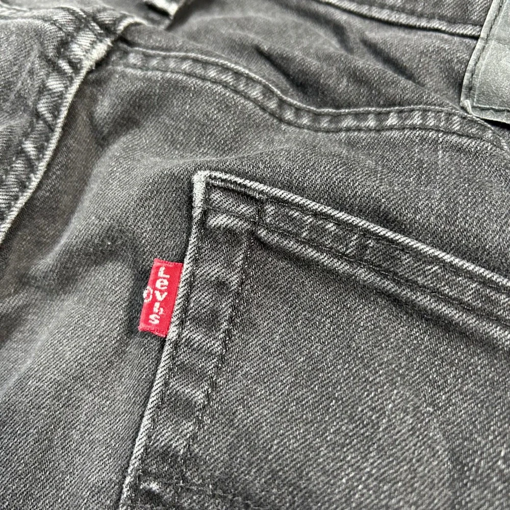 Levi's 541 Athletic Taper Jeans 34x36 Fits (34X34) Black Denim Stretch Mens